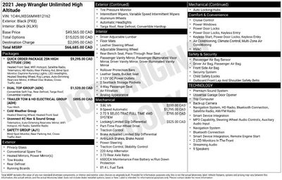 2021 Jeep Wrangler Unlimited Sahara High Altitude w/ TOW PKG