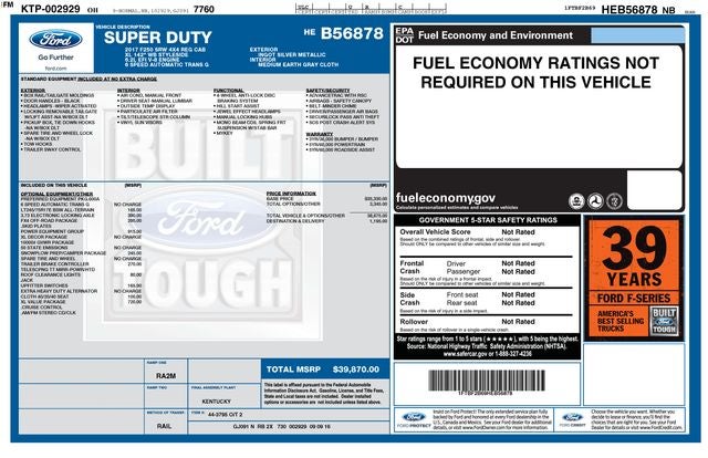 2017 Ford F-250SD XL w/ CLEAN CARFAX