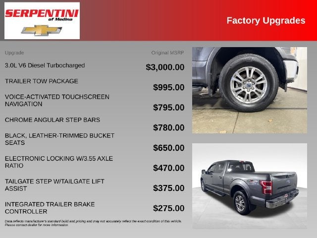 2019 Ford F-150 Lariat w/ COOLED LEATHER