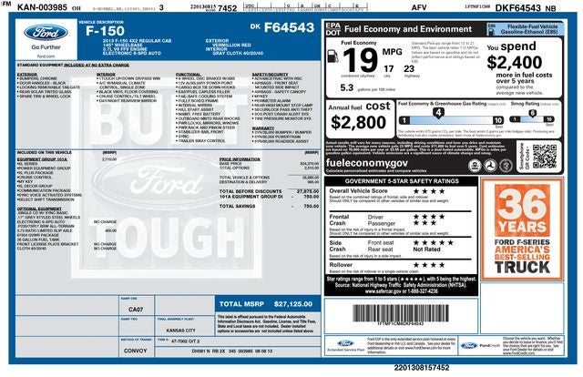 2013 Ford F-150 XL ONE OWNER