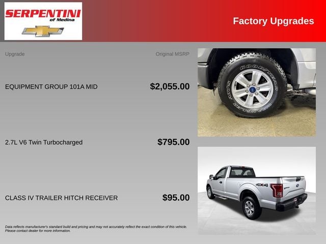 2016 Ford F-150 XL w/ CLEAN CARFAX