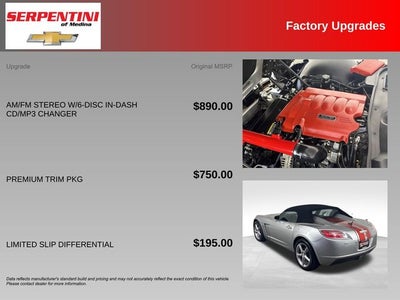 2007 Saturn Sky Base w/ MONSOON AUDIO