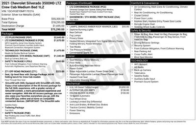 2021 Chevrolet Silverado 3500HD LTZ w/ HEAT/COOL LEATHER