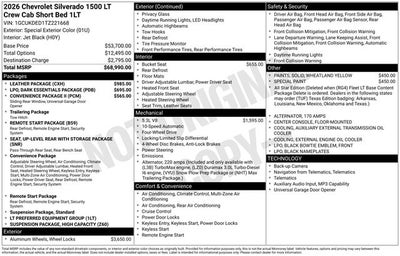 2026 Chevrolet Silverado 1500 LT w/ HEATED LEATHER