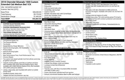 2018 Chevrolet Silverado 1500 Custom w/ TOW PACKAGE
