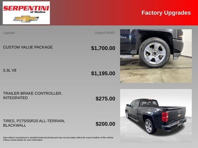 2018 Chevrolet Silverado 1500 Custom w/ LOCKING TAILGATE