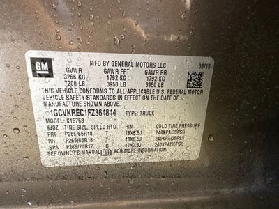 2015 Chevrolet Silverado 1500 LT LT2 w/ REMOTE START