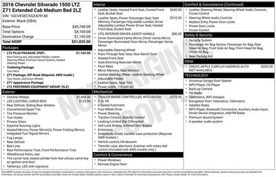 2016 Chevrolet Silverado 1500 LTZ 2LZ
