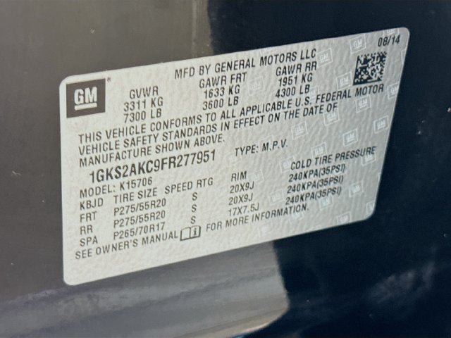 2015 GMC Yukon SLE w/ BOSE AUDIO