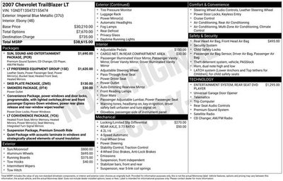 2007 Chevrolet TrailBlazer LT w/ BOSE AUDIO