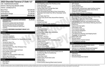2023 Chevrolet Traverse LT w/ HEATED SEATS