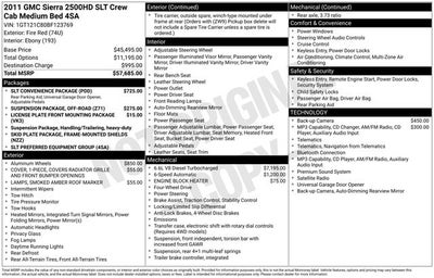 2011 GMC Sierra 2500HD SLT w/ BOSE AUDIO