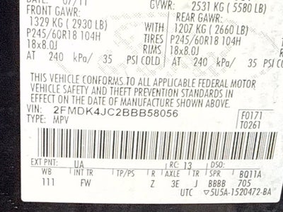 2011 Ford Edge SEL w/ 3.5 V6