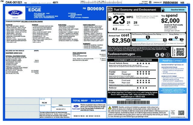 2024 Ford Edge SEL w/ HEATED LEATHER