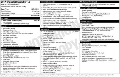 2017 Chevrolet Impala LS w/ PARK ASSIST