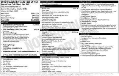2026 Chevrolet Silverado 1500 LT Trail Boss