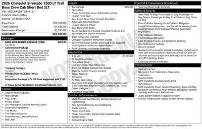 2026 Chevrolet Silverado 1500 LT Trail Boss