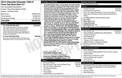2014 Chevrolet Silverado 1500 LT LT1