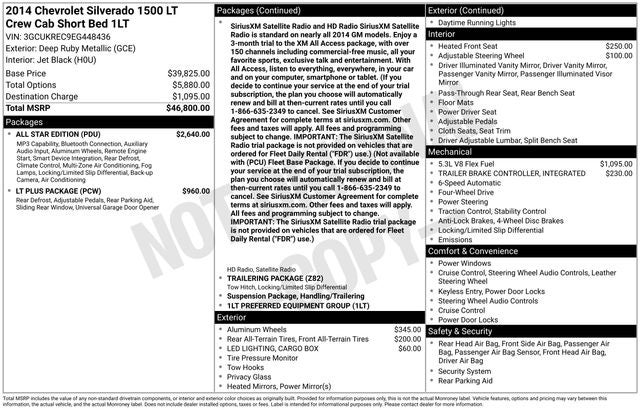 2014 Chevrolet Silverado 1500 LT LT1