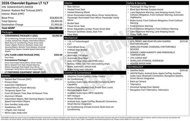 2026 Chevrolet Equinox LT