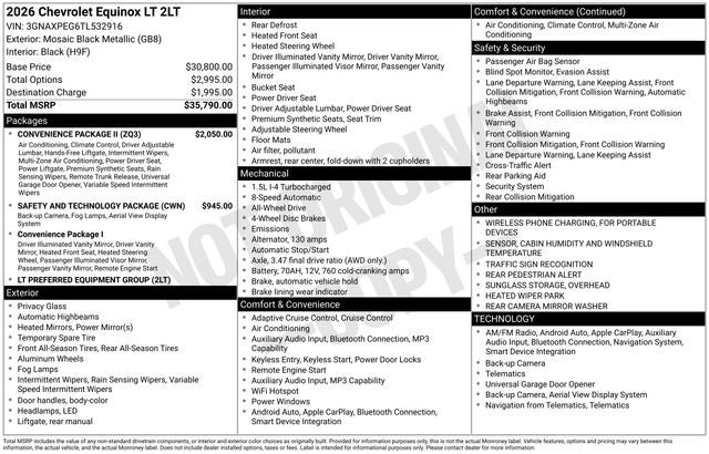 2026 Chevrolet Equinox LT