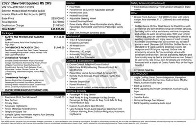 2027 Chevrolet Equinox RS