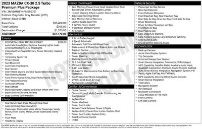 2023 Mazda Mazda CX-30 2.5 Turbo Premium Plus Package w/ BOSE AUDIO