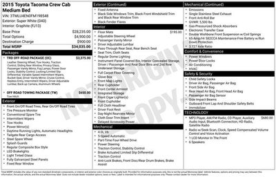 2015 Toyota Tacoma Base w/ TOW PKG