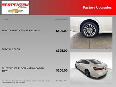 2016 Toyota Avalon Limited w/ PWR MOONROOF