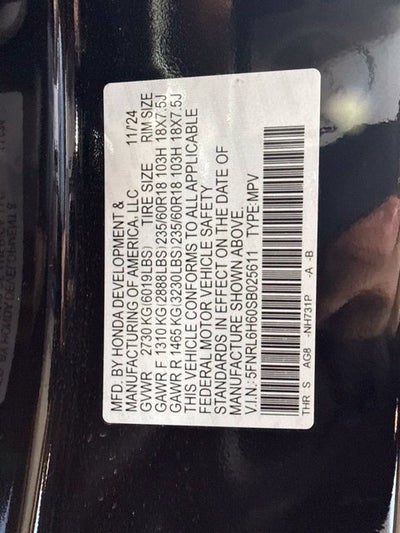2025 Honda Odyssey EX-L w/ HEATED LEATHER