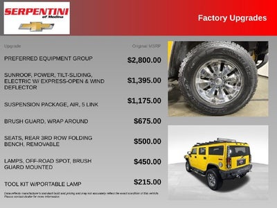 2003 Hummer H2 Base w/ SUNROOF
