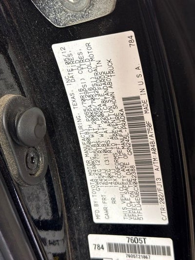 2012 Toyota Tacoma Base V6