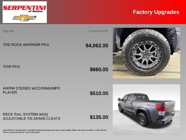 2012 Toyota Tundra Grade w/ TOW PACKAGE