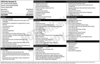 2024 Kia Sorento S AWD w/ HEATED SEATS