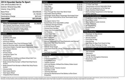 2014 Hyundai Santa Fe Sport Base w/ HEATED SEATS