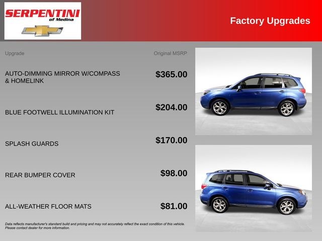 2018 Subaru Forester 2.5i Touring w/ PREMIUM AUDIO