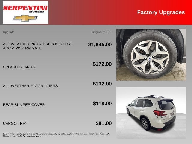2019 Subaru Forester Premium w/ PANO ROOF