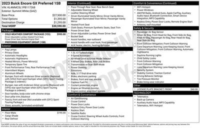 2023 Buick Encore GX Preferred w/ HEATED SEAT