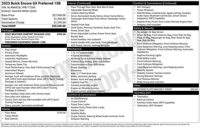 2023 Buick Encore GX Preferred w/ HEATED SEAT