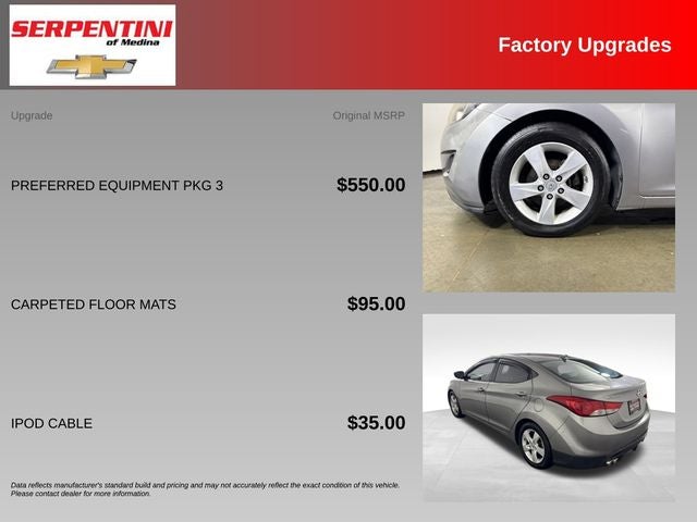2011 Hyundai Elantra GLS w/ HANDSFREE AUDIO