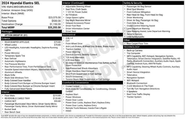 2024 Hyundai Elantra SEL w/ LANE KEEP ASSIST