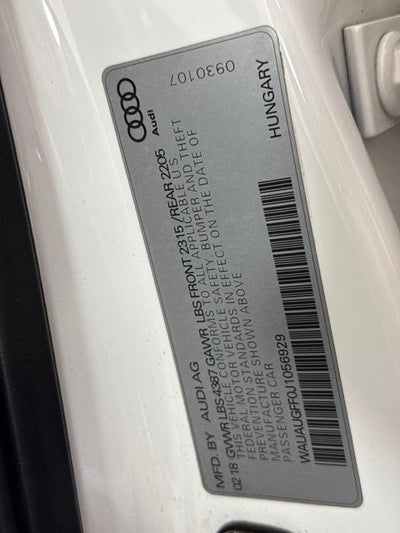 2018 Audi A3 2.0T Premium w/ PANO ROOF