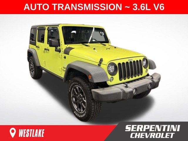 2016 Jeep Wrangler Unlimited Sport 4X4 W/ ALPINE AUDIO
