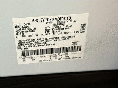 2016 Ford Explorer XLT