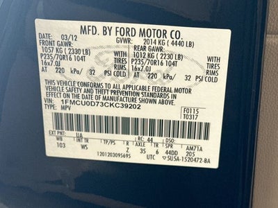 2012 Ford Escape XLT