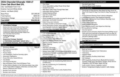 2026 Chevrolet Silverado 1500 LT
