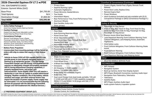 2026 Chevrolet Equinox EV LT