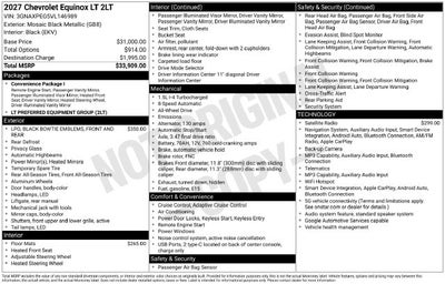 2027 Chevrolet Equinox LT