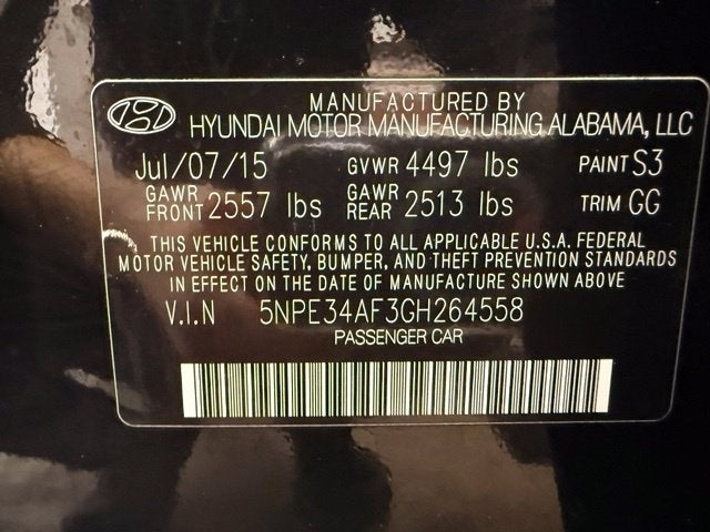 2016 Hyundai Sonata Sport W/ 4 NEW TIRES