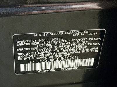 2018 Subaru Forester 2.5i Limited